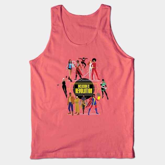 (Ms. Marvel Variant) Inclusion Is Revolution Tank Top by ForAllNerds